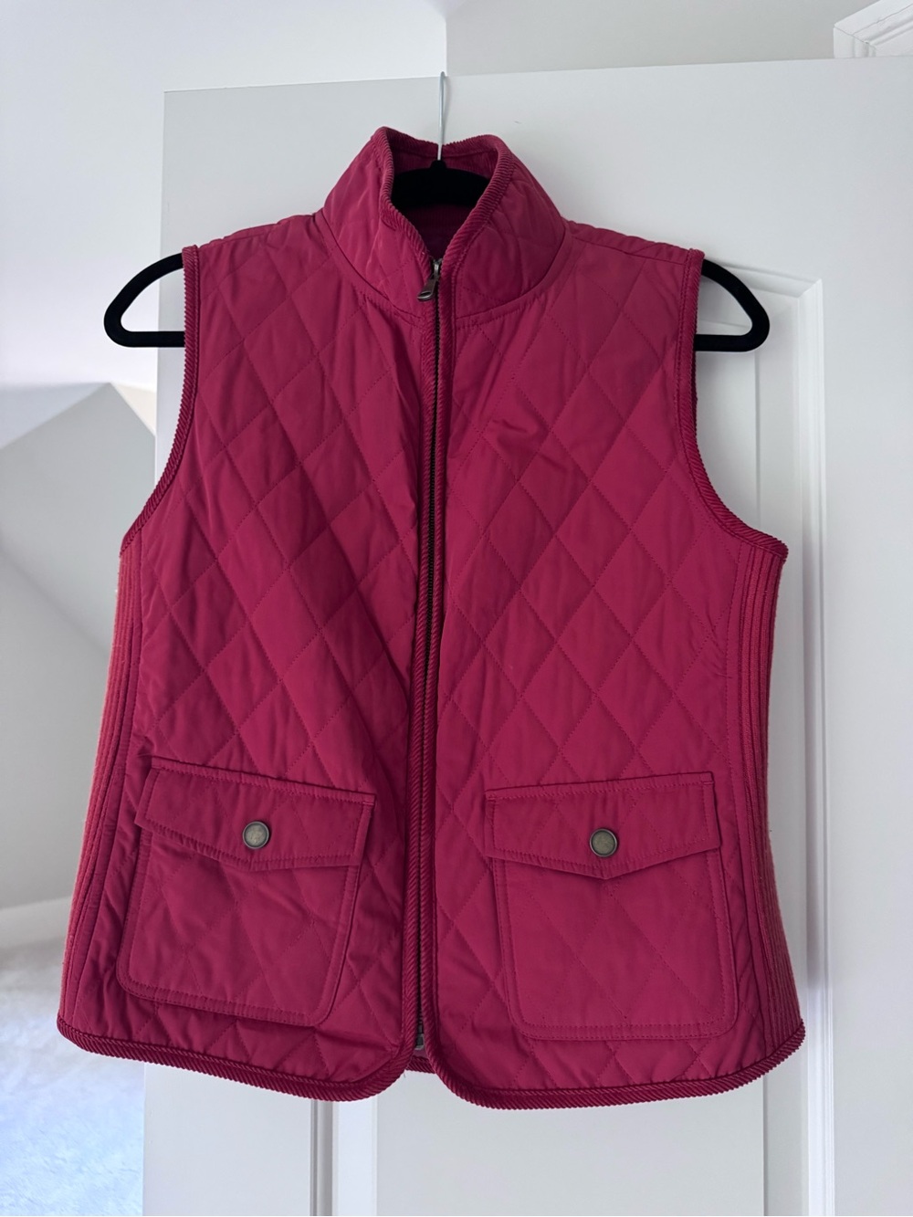 Quilted Women's Vest - Burnt Orange Talbots